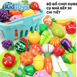 Bộ đồ chơi cắt trái cây 30 chi tiết KidToys – đồ chơi nhà bếp hoa quả nhựa cao cấp