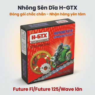 Nhông Sên Dĩa Giá Rẻ: Dĩa Đen + Sên Đen 428 9 Ly (14T-36T-108L) – Future Fi / Future 125 / Wave Lớn