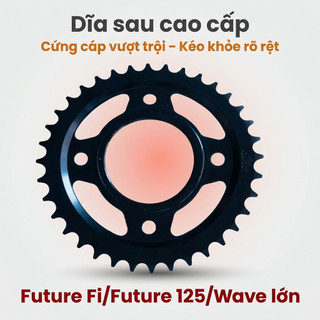 Nhông Sên Dĩa Giá Rẻ: Dĩa Đen + Sên Đen 428 9 Ly (14T-36T-108L) – Future Fi / Future 125 / Wave Lớn