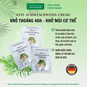 Kem khử mùi cơ thể, khô thoáng 48h thành phần thiên nhiên từ tràm trà chính hãng Đức [SANCT BERNHARD]