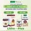 Combo 2 hộp Viên uống bổ sung canxi hữu cơ tảo biển đỏ LITHO PLUS hấp thu nhanh, k nóng