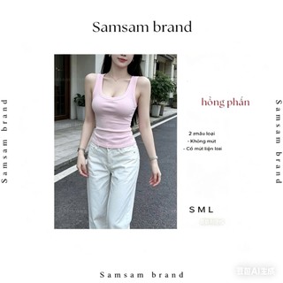 [KÈM MÚT] Áo ba lỗ nữ basic ôm dáng chất thun cotton mịn tôn dáng SAMSAM BRAND Women A06