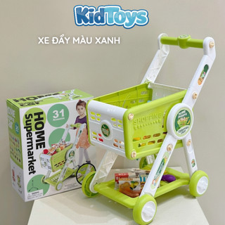 Đồ chơi xe đẩy siêu thị trái cây KidToys – bộ bán hàng mô phỏng cho bé