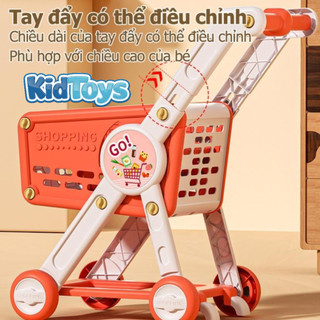Đồ chơi xe đẩy siêu thị trái cây KidToys – bộ bán hàng mô phỏng cho bé