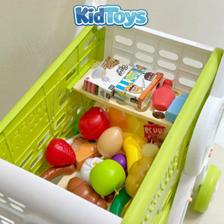 Đồ chơi xe đẩy siêu thị trái cây KidToys – bộ bán hàng mô phỏng cho bé