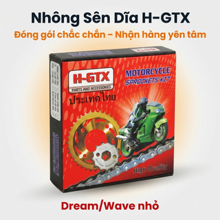 Nhông Sên Dĩa Giá Rẻ: Dĩa Đen + Sên Vàng 428H 10 Ly (14T-36T-102L) – Dream / Wave Nhỏ