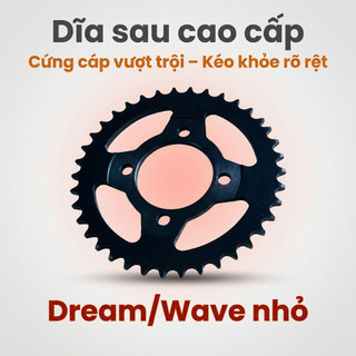 Nhông Sên Dĩa Giá Rẻ: Dĩa Đen + Sên Vàng 428H 10 Ly (14T-36T-102L) – Dream / Wave Nhỏ