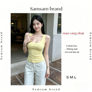 [KÈM MÚT] Áo ba lỗ nữ basic ôm dáng chất thun cotton mịn tôn dáng SAMSAM BRAND Women A06