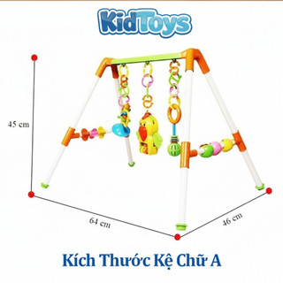 Kệ xúc xắc chữ A KidToys – đồ chơi treo đa giác quan nhựa an toàn cho bé