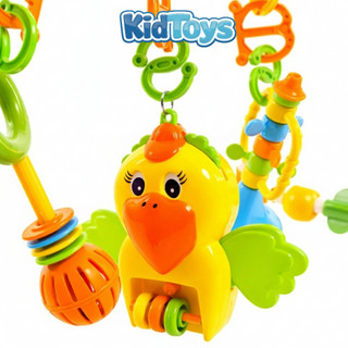 Kệ xúc xắc chữ A KidToys – đồ chơi treo đa giác quan nhựa an toàn cho bé