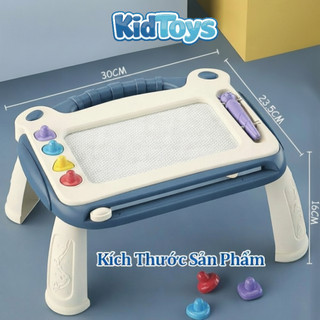 Bảng vẽ tự xóa từ tính KidToys có chân – bảng tập vẽ nhiều màu cho bé