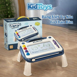 Bảng vẽ tự xóa từ tính KidToys có chân – bảng tập vẽ nhiều màu cho bé