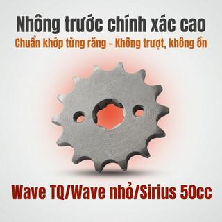 Nhông Sên Dĩa Giá Rẻ Dĩa Đen + Sên Vàng 428H 10 Ly (14T-36T-106L) – Wave TQ / Wave Nhỏ / Sirius 50cc
