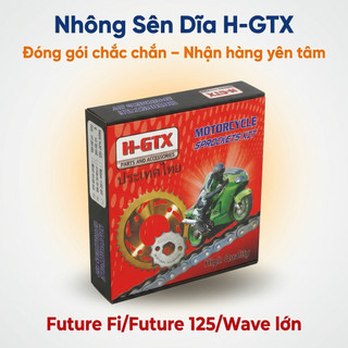 Nhông Sên Dĩa: Dĩa Đen + Sên Vàng 428H 10 Ly (14T-36T-108L) – Future Fi / Future 125 / Wave Lớn