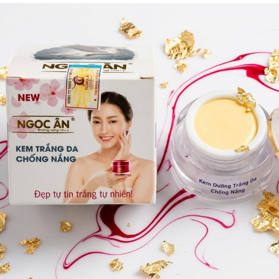 Kem Dưỡng Trắng Ngọc Ân, Chống Nắng, Bảo Vệ Da- Kem Ngọc Trai Collagen Sáng Da 10g