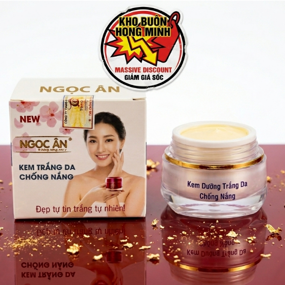 Kem Dưỡng Trắng Ngọc Ân, Chống Nắng, Bảo Vệ Da- Kem Ngọc Trai Collagen Sáng Da 10g