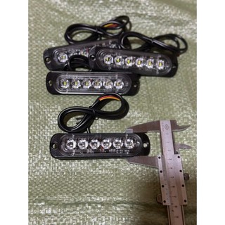 Đèn Led cảnh báo 6 bóng điện 12V và 24V dùng chung, Đèn Bên Xe, Đèn Khẩn Cấp Xe Tải ( giá 1 chiếc ).D