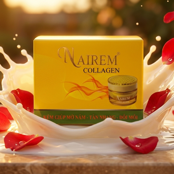Kem Nairem (Vàng) Giúp Sáng Da Mờ Thâm Nám - Kem Face Phục Hồi Se Khít Lỗ Chân Lông 6g