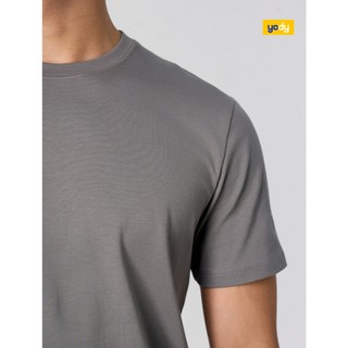 Áo thun cổ tròn nam YODY dáng slimfit, thoáng mát, co giãn MCTS26S058