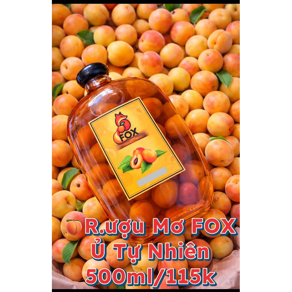 R.ượu Mơ Ngâm Tự Nhiên 500ml – Ngọt Dịu Dễ Uống – Trái Cây Lên Men