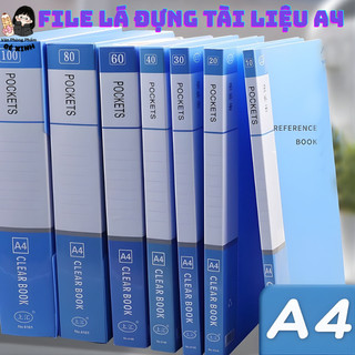 File Tài Liệu A4 Nhiều Ngăn 30/40/60 Lá – Bìa Hồ Sơ Đựng Giấy Tờ, Sắp Xếp Tài Liệu Văn Phòng