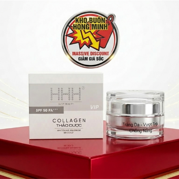 Kem HHH (Xám) Thảo Dược Collagen - Kem Face Giúp Sáng Da Mờ Thâm Ngừa Mụn Nám Hiệu Quả