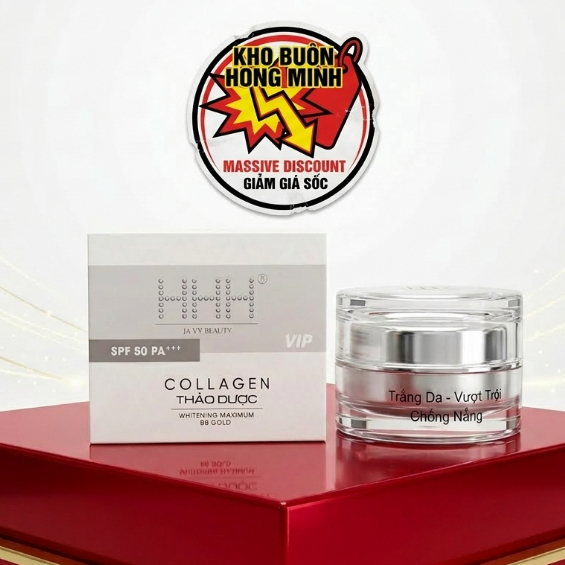 Kem HHH (Xám) Thảo Dược Collagen - Kem Face Giúp Sáng Da Mờ Thâm Ngừa Mụn Nám Hiệu Quả