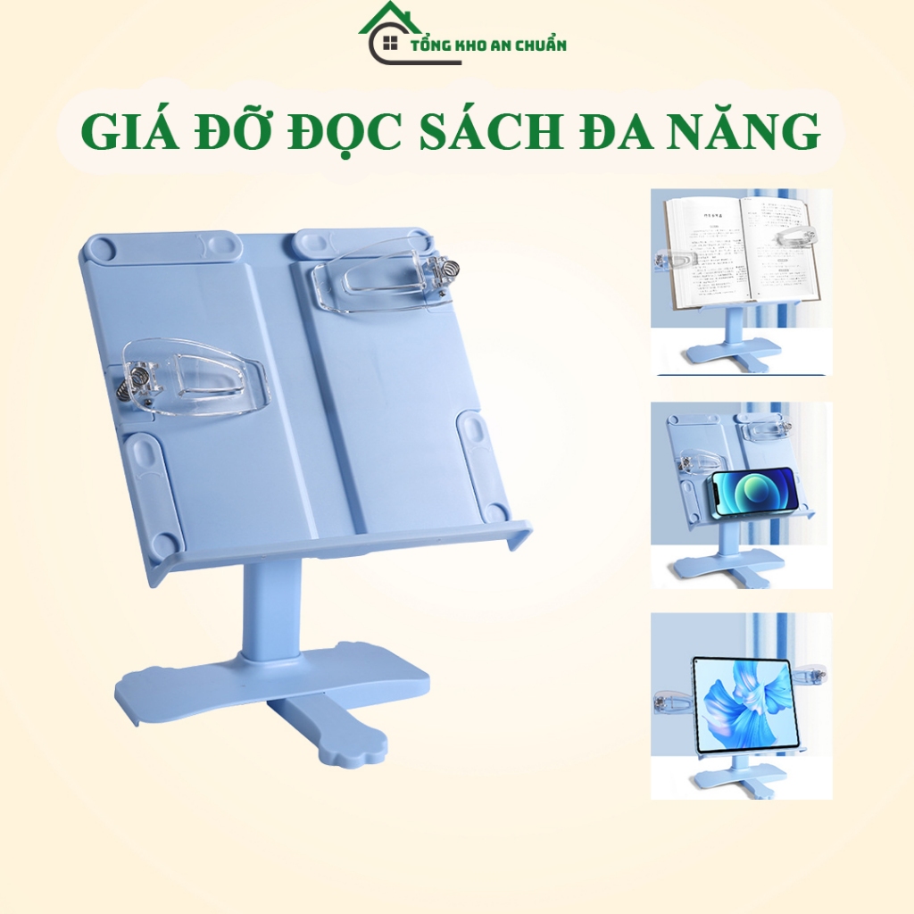 Giá đỡ đọc sách đa năng điều chỉnh góc cao cấp,kệ giữ sách học tập,đọc sách viết bài tiện lợi