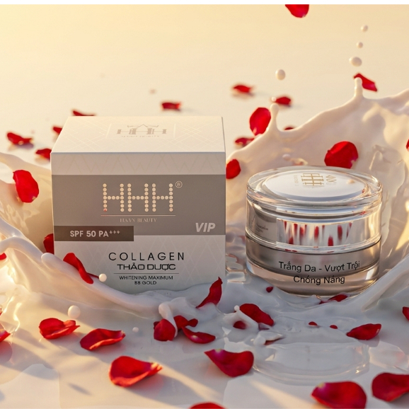 Kem HHH (Xám) Thảo Dược Collagen - Kem Face Giúp Sáng Da Mờ Thâm Ngừa Mụn Nám Hiệu Quả