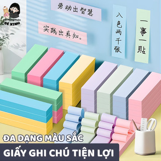 Giấy Note 100 Tờ Nhiều Màu Tự Dính – Giấy Ghi Chú, Sticky Note Dán Sổ, Tài Liệu, Văn Phòng