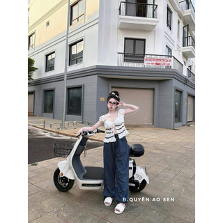 SET ÁO TAY BỒNG SỌC MIX QUẦN BI HOT HIT