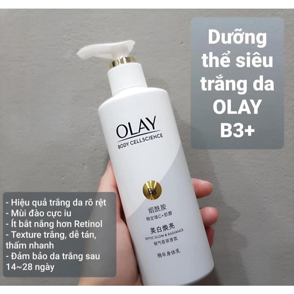 Dưỡng Thể Olay B3 retinol + VitaminC/E 260G (Tranli)
