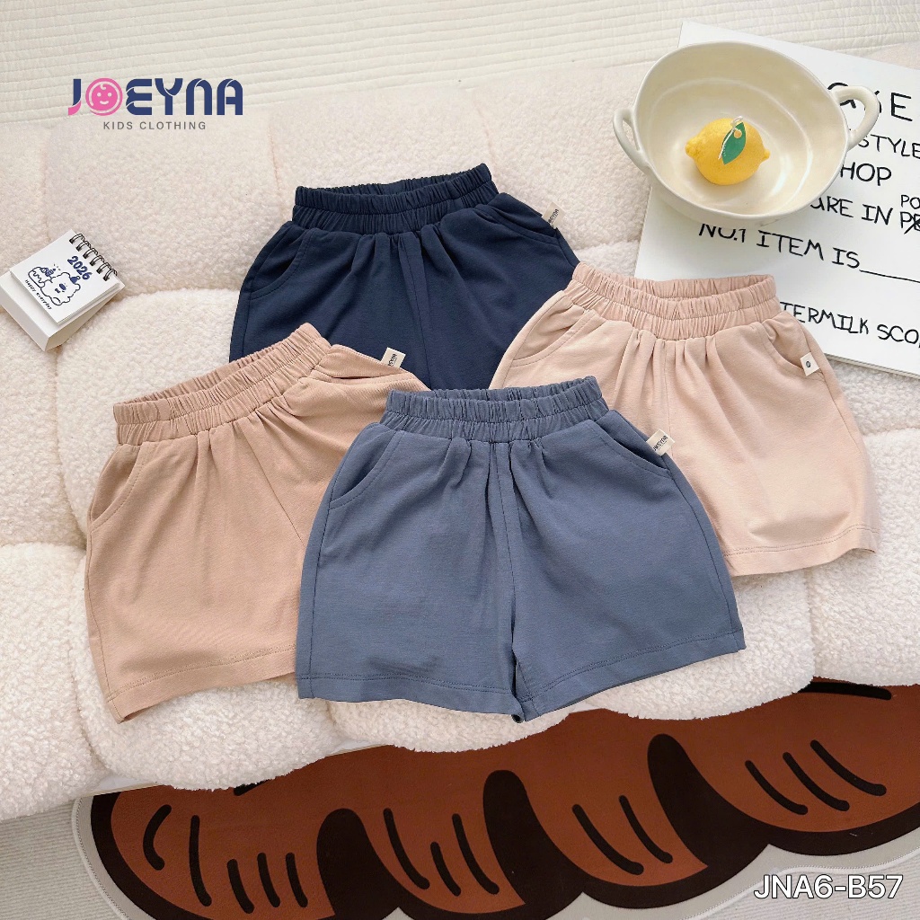 Set bộ ba lỗ Joeyna B57 ba lỗ trơn túi cho bé 8-24kg