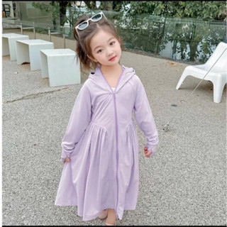 [LOẠI 1] Áo Váy Chống Nắng Toàn Thân Cho Bé hàng cotton lạnh CAO CẤP - áo chống nắng trẻ em dáng dài