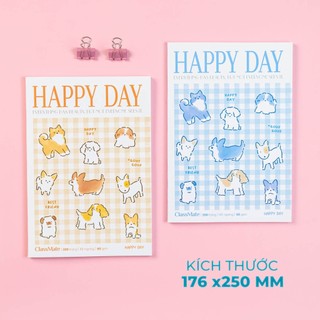 Combo 5/10 Vở Kẻ Ngang Classmate  Bankmee, Vangogh, Happy Day 200 Trang, Giấy Mịn Ăn Mực Cho Học Sinh, Sinh Viên