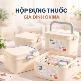 Hộp đựng , tủ đựng thuoc gia đình Okina , nhỏ gọn , tiện dụng Inochi