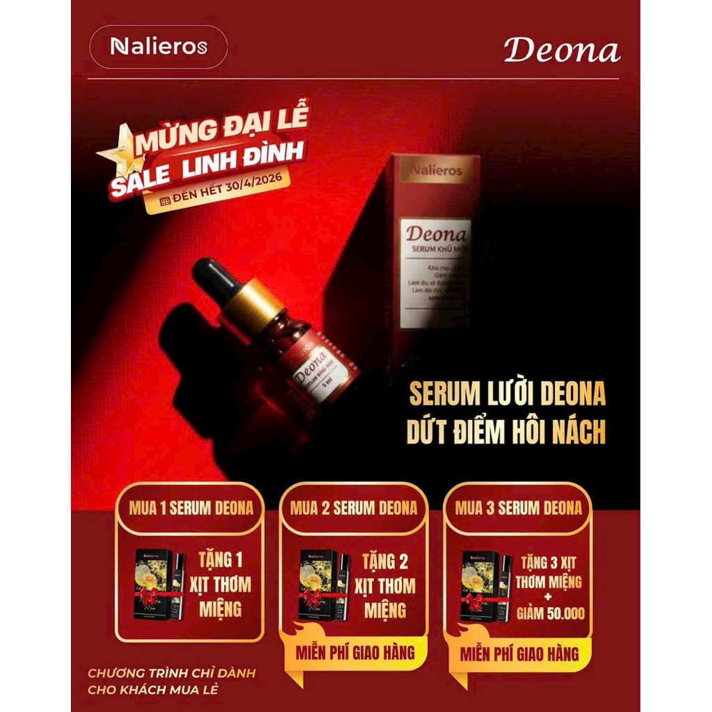 Deona Lười Chính Hãng - Khử Mùi Vùng Nách Hiệu Quả