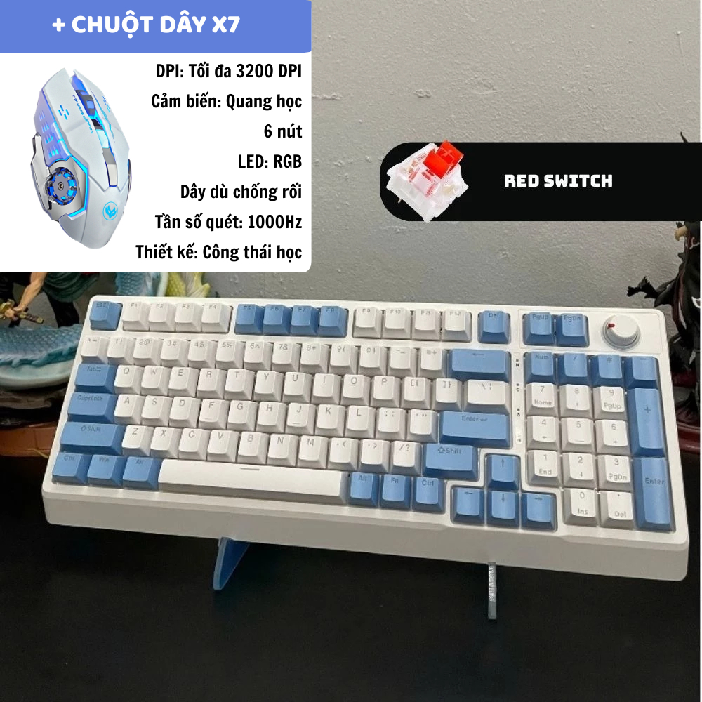 Combo bàn phím cơ ATAS ZA981 kèm chuột