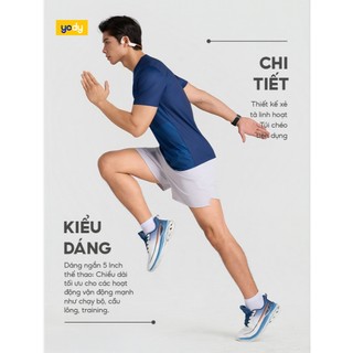[COOLER & CLOSER] Quần short thể thao nam YODY thấm hút nhanh, khô nhanh MAJT26S015