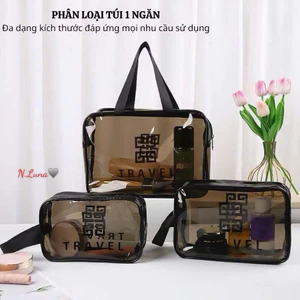 Set 3 túi chống nước đi bơi, du lịch trong suốt