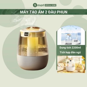 Máy phun sương, máy tạo độ ẩm không khí kiêm đèn ngủ trang trí để bàn hình mèo neko, shiba dễ thương