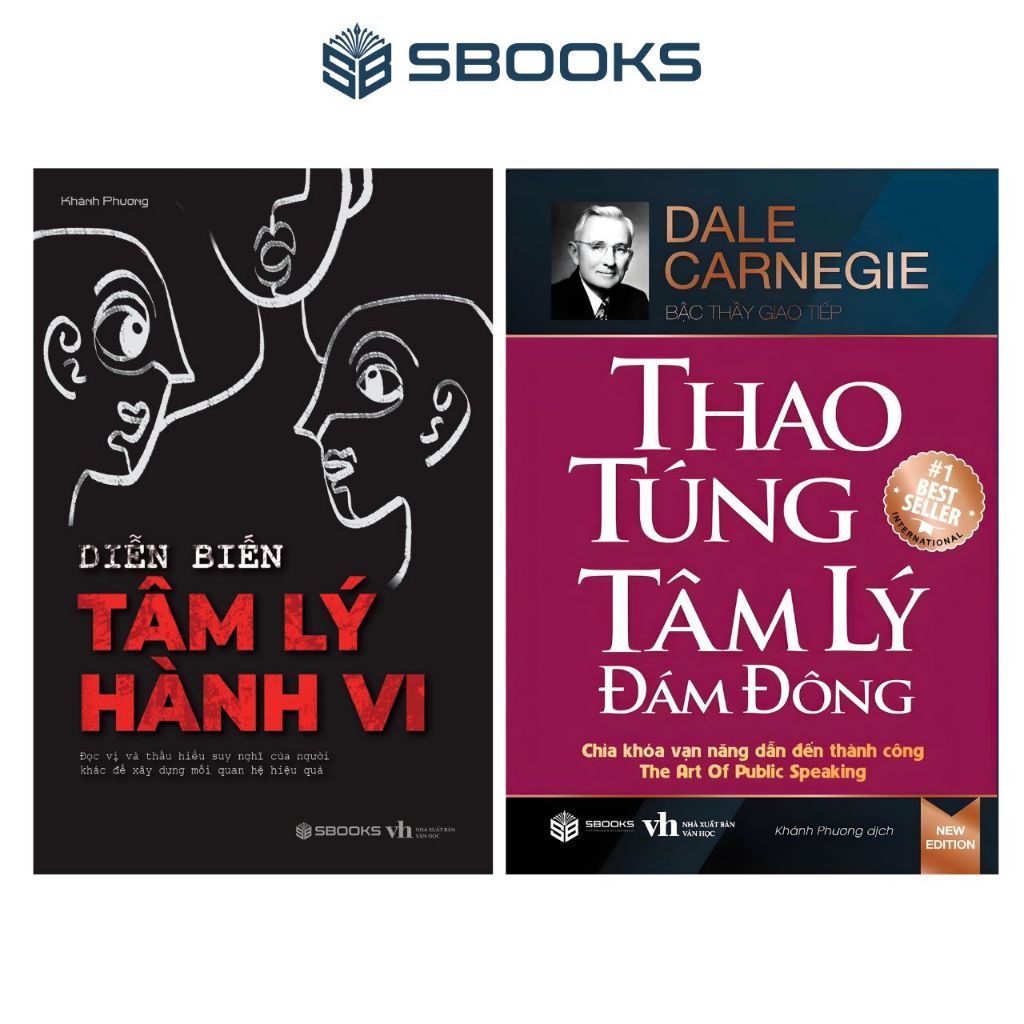 Combo 2 Cuốn Sách: Thao Túng Tâm Lý Đám Đông + Diễn Biến Tâm Lý Hành Vi - SBOOKS OFFICIAL
