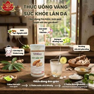 Bột Sắn Dây Nguyên Chất 500G TiPiKayShop |Giải Nhiệt Mùa Nóng Đẹp Da Tốt Tiêu Hóa Uống Liền Healthy