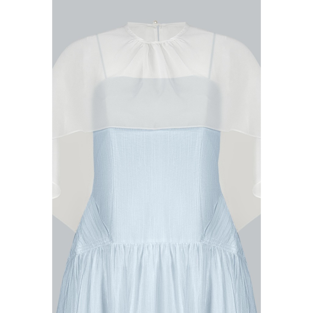 Đầm Resort 2 Dây Chân Nhún Rút Dây 1R01.2603. Đầm Maxi Midi Nữ Nàng Thơ, Đi Biển, Dạo Phố Thanh Lịch Có Choàng Voan JM