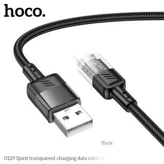 Cáp sạc nhanh Hoco U129 USB-A to LaiNing 2.4A, dài 1.2M
