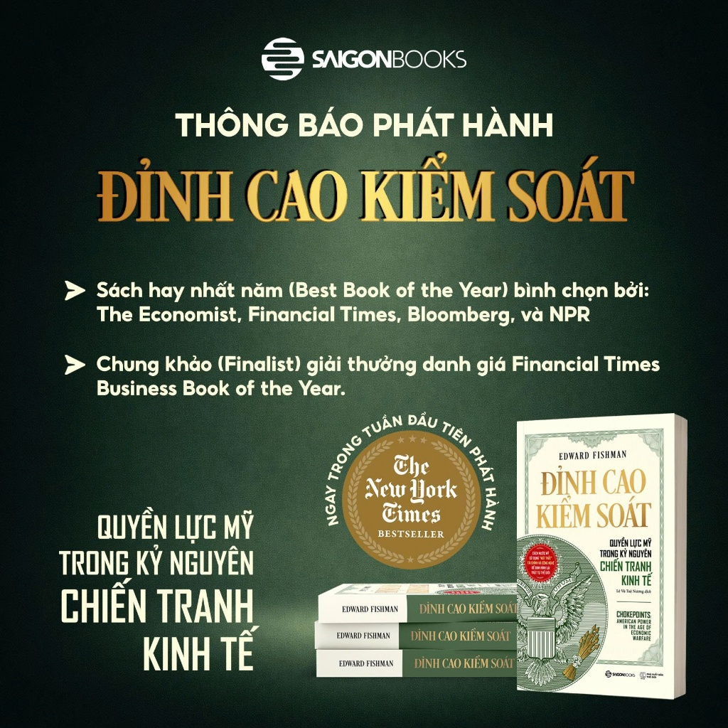 Sách – Chokepoints: Đỉnh Cao Kiểm Soát – Quyền Lực Mỹ Trong Kỷ Nguyên Chiến Tranh Kinh Tế