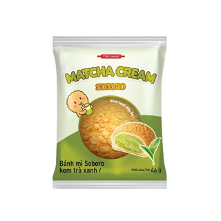 [Hoả tốc HCM] [Trà xanh] Bánh Soboro Nhân Kem Tươi Vị Trà Xanh - Matcha Soboro Cobi Bread
