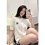 ⚡️[Hight Quality] Áo Phông Len \/ Nam Nữ White Ameri - Điểm Nhấn Ô Vuông Len Nổi Phối Tag Cao Cấp Street Wear