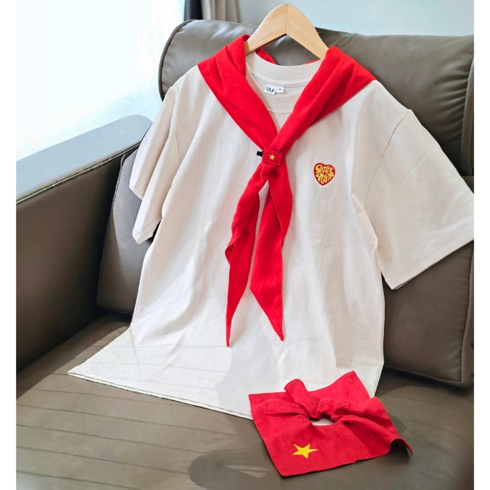 [HOẢ TỐC] Áo thun yêu nước unisex in hình Việt Nam chất liệu cotton co giãn, áo phông nam nữ - mua 2 áo tặng 1 khăn