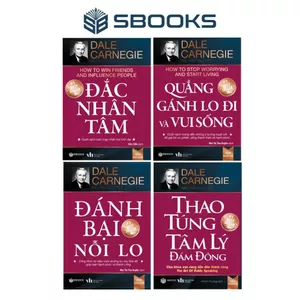 Sách: Combo 4 Cuốn: Đắc Nhâm Tâm + Quẳng Gánh Lo Đi Và Vui Sống + Đánh Bại Nỗi Lo + Thao Túng Tâm Lý Đám Đông - SBOOKS